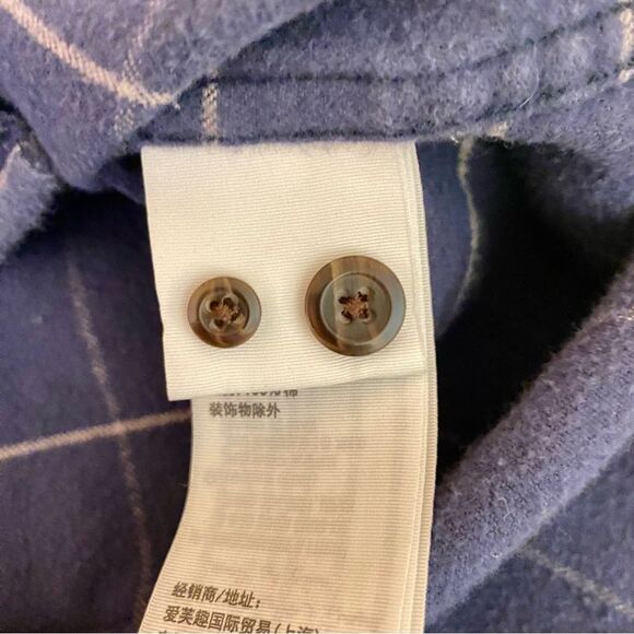 Abercrombie & Fitch Button Down Soft A&F Flannel Mens Size Large Plaid Pattern - Picture 5 of 6